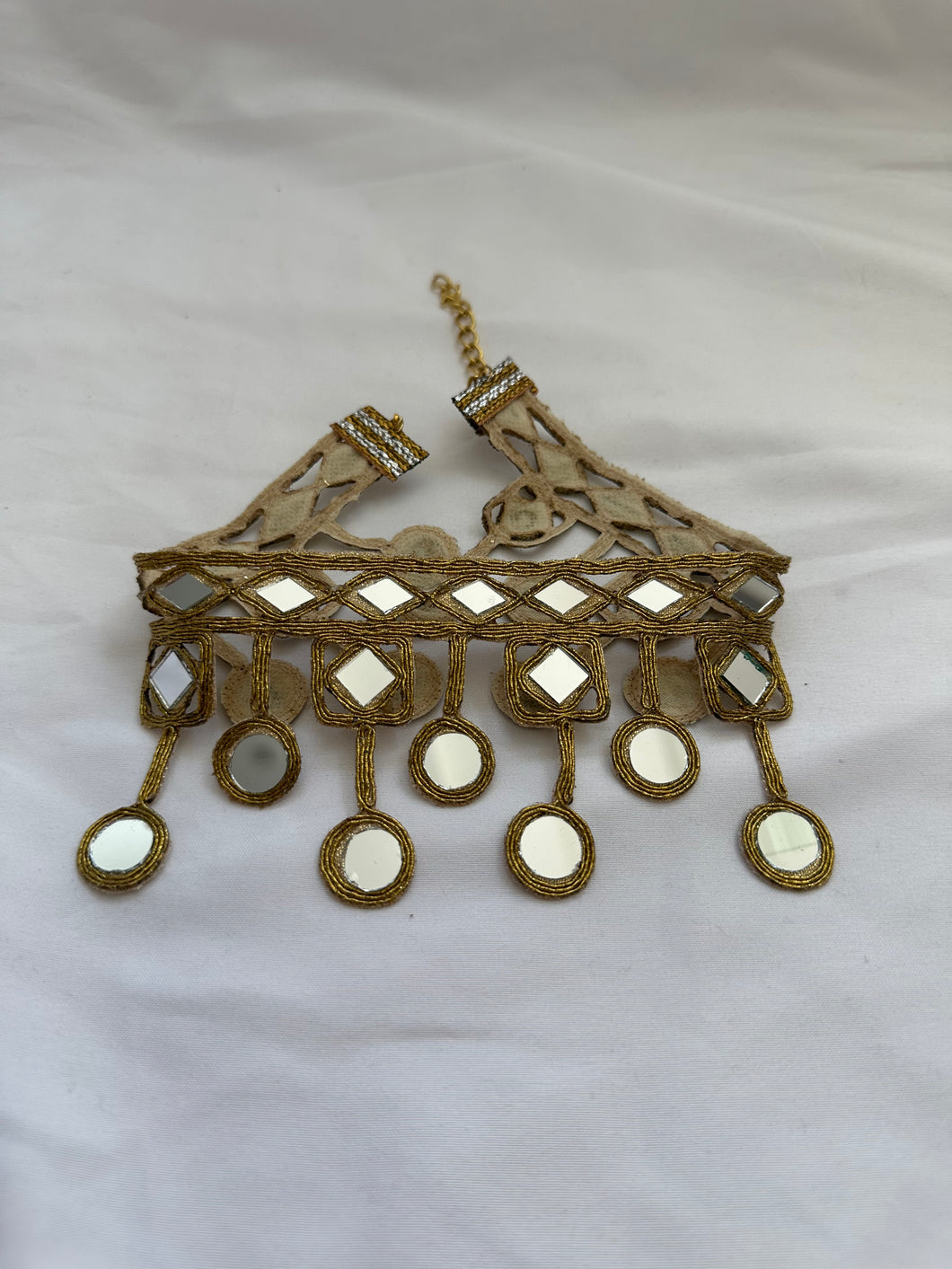 Choker Espejos y Abalorios