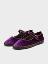 Cargar imagen en el visor de la galería, Bailarinas Terciopelo Hebillas
