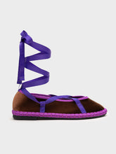 Cargar imagen en el visor de la galería, Bailarinas Terciopelo Atadas
