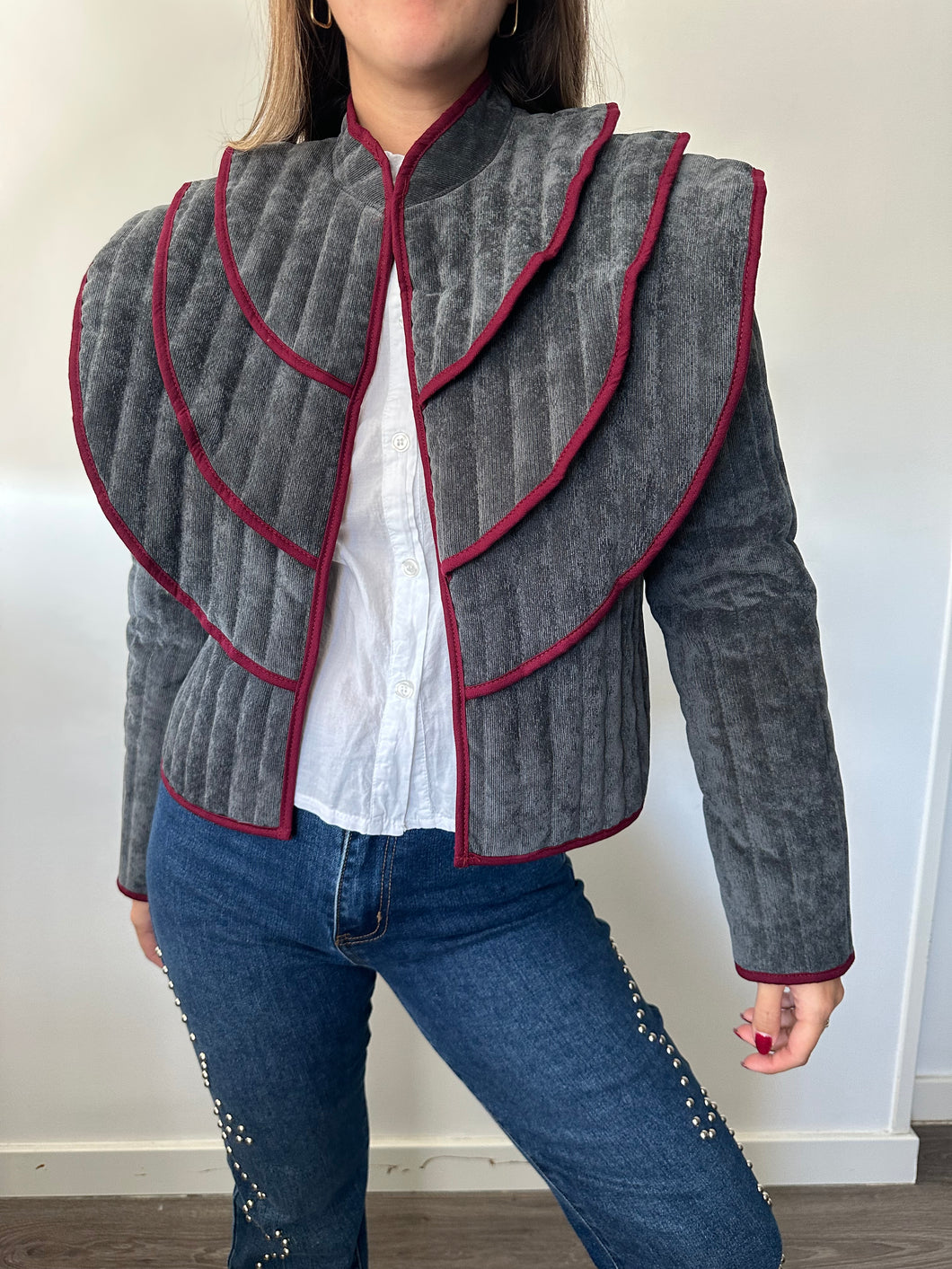 Chaqueta Pana Acolchada